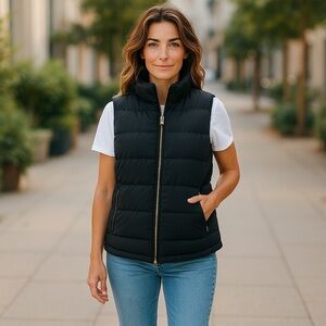 Talbots Down Filled Quilted‎ Puffer Vest size S